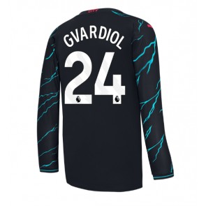 Manchester City Josko Gvardiol #24 Replika Tredjetrøje 2023-24 Langærmet